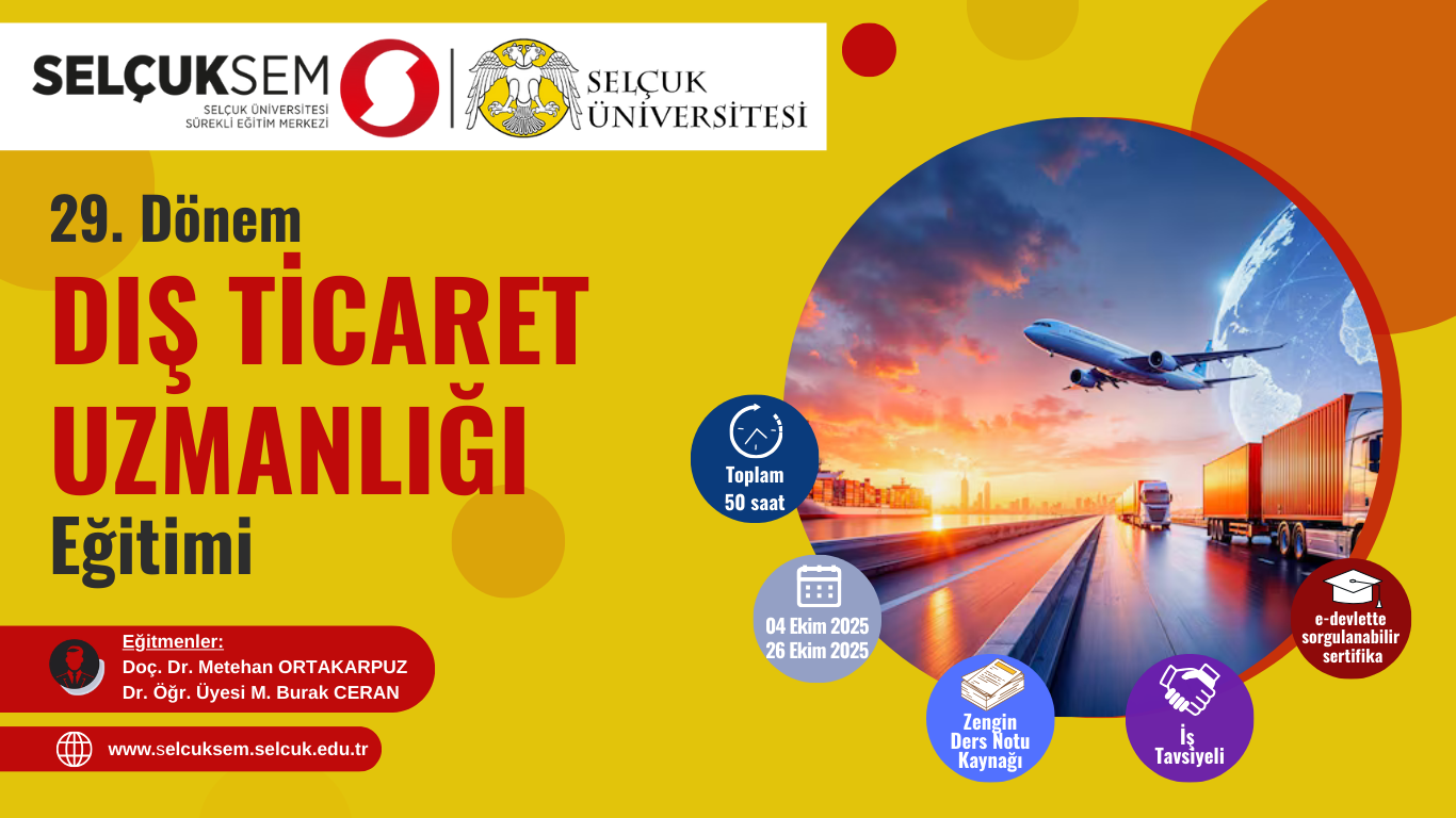 Dış Ticaret Uzmanlığı Eğitimi (29. Dönem)